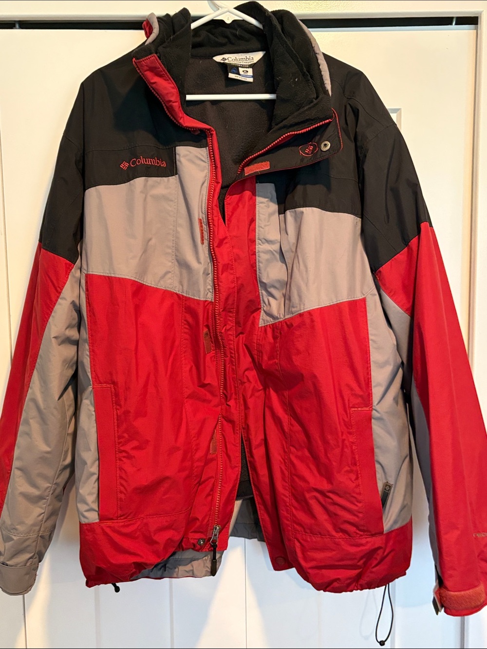Columbia Men's Bugaboo Snow Jacket - Red, Gray & Black
